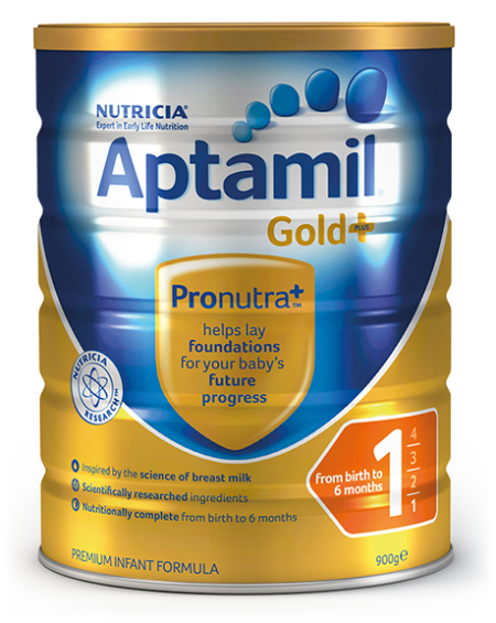 Aptamil Gold+ Step 1 Infant Formula 0-6 Months 900g.png