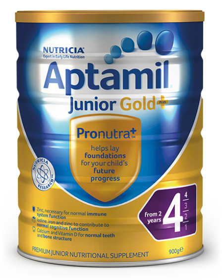 Aptamil Gold+ Step 4 Junior Nutritional Supplement From 2 years 900g